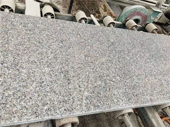 grey and pink granite tiles