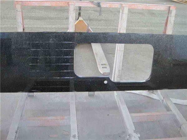 black galaxy granite kitchen countertop for kitchen