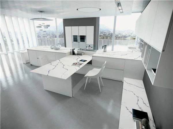 white quartz calacatta for kitchen