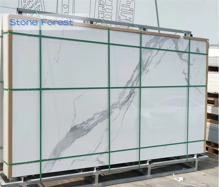 calacatta look porcelain slab for floor