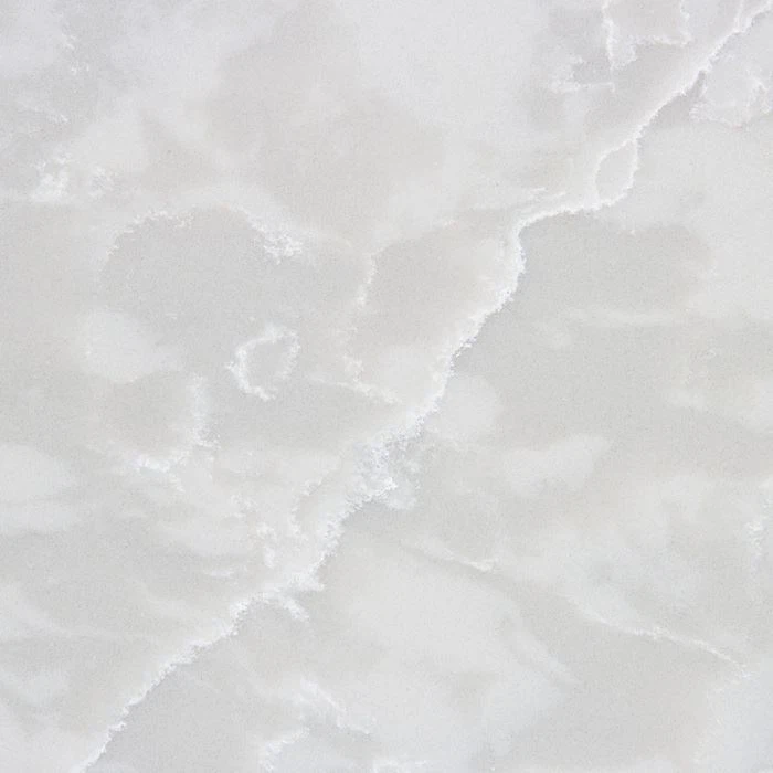 glacier white quartz slab for kitchen