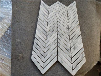 Carrara ribja kost mozaik