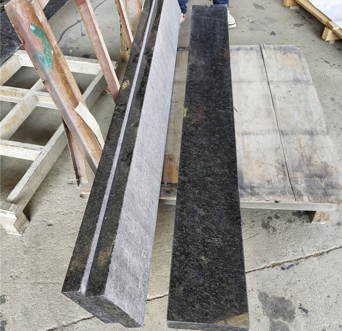 steel grey granite slab