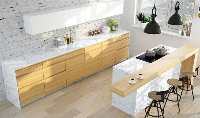 white arabescato quartz slabs countertops