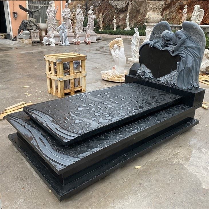 black granite tombstone design