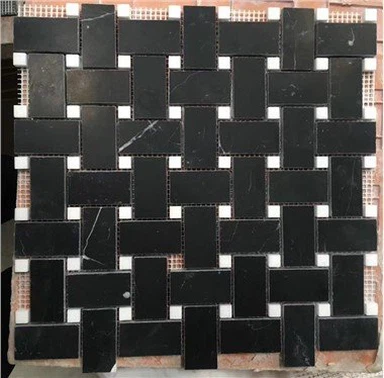 Tekstura črnih mozaičnih ploščic