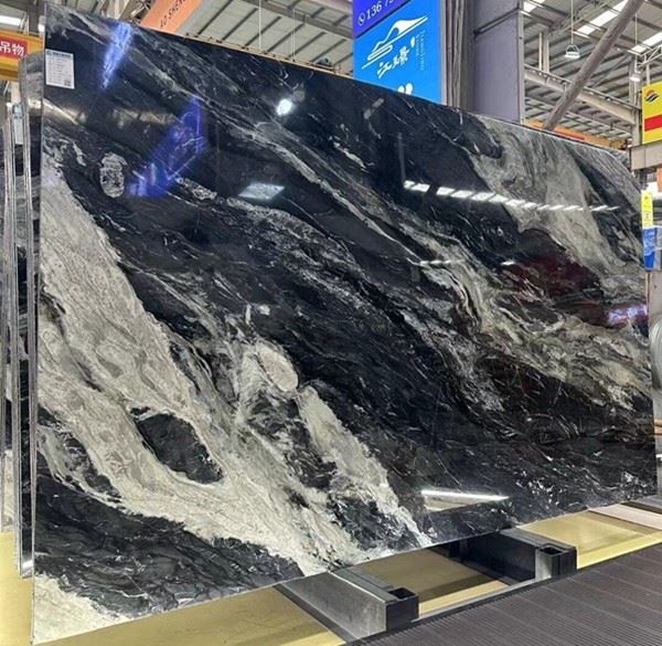 Black Marble With White Vein slabs