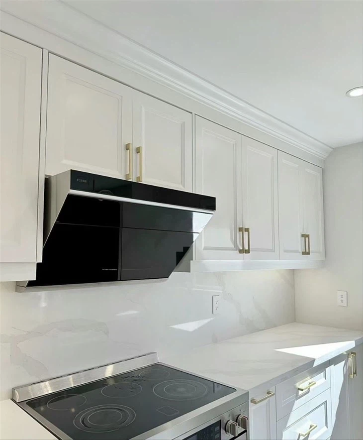 Calacatta Stream Quartz kitchen countertop