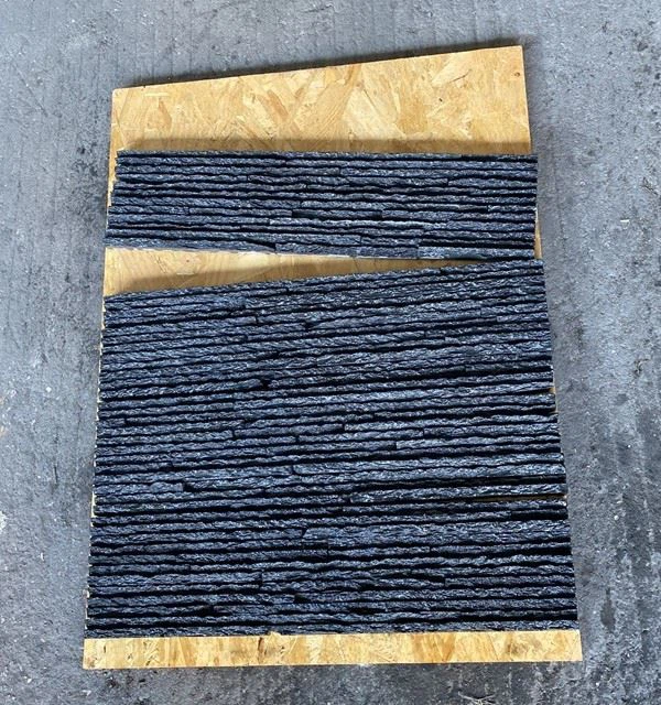 Dark Grey Slate Stacked Wall Stone tiles