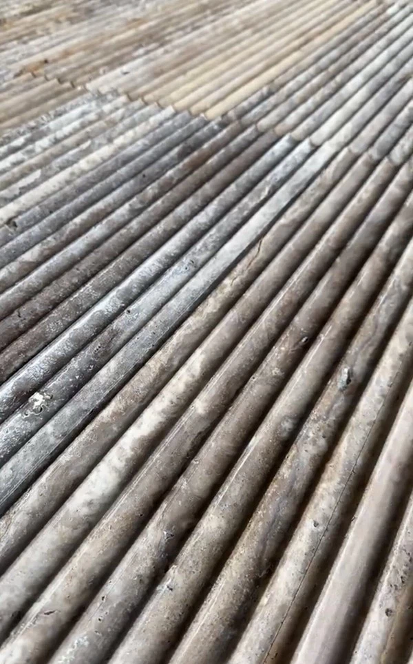 Fluted Travertine Tile