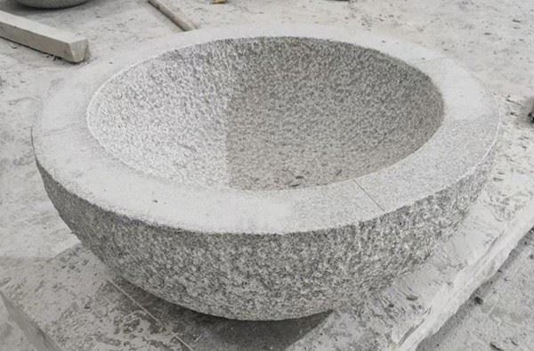 Grey Granite Outdoor Garden Fountain