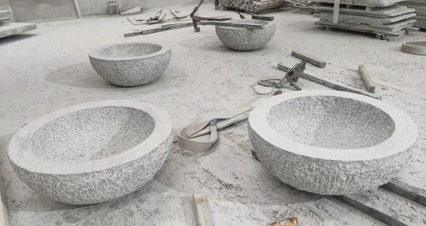 Grey Granite Outdoor Fountains