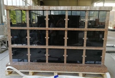 15 Niche Maple Red Granite Columbarium