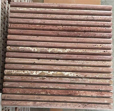 Rdeče travertinske mozaične ploščice