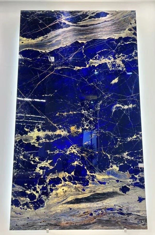 Sodalite Blue Granite Background